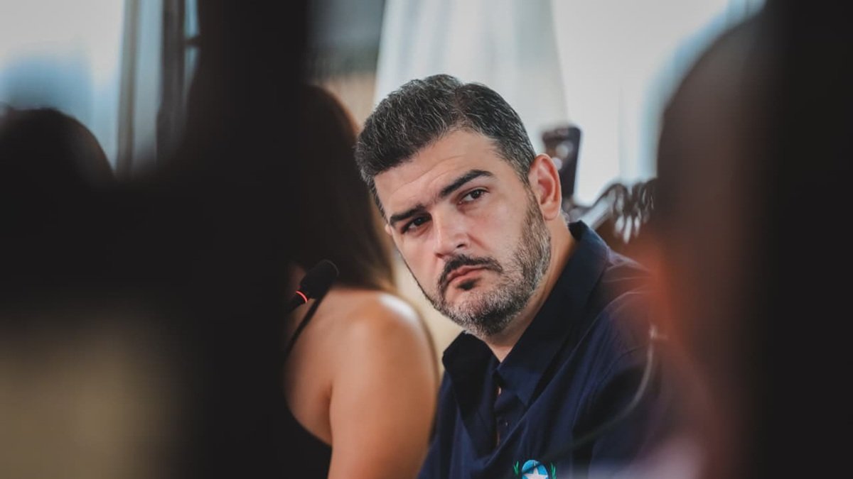 El alcalde de Guayaquil, Aquiles Álvarez, durante una sesión del Concejo Cantonal.