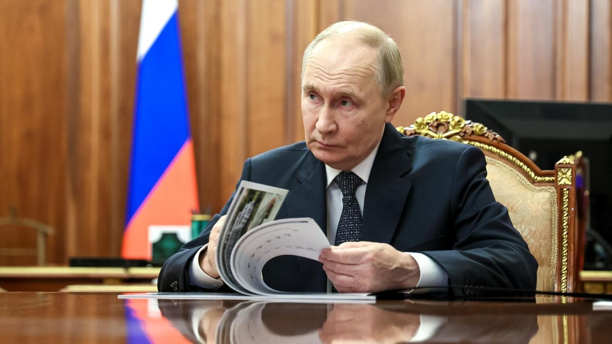 El presidente ruso, Vladímir Putin, el martes 16 de diciembre de 2025, durante una reunión en el Kremlin, en Moscú.