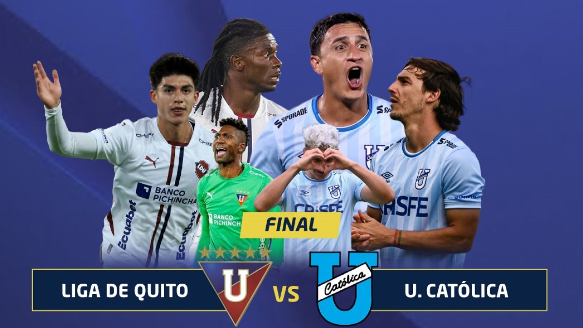 La final de la Copa Ecuador 2025 definirá al campeón entre Liga de Quito y Universidad Católica en el estadio Olímpico Atahualpa.