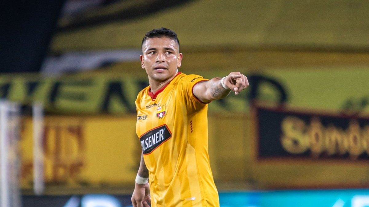 Mario Pineida en uno de sus últimos partidos con Barcelona S.C.