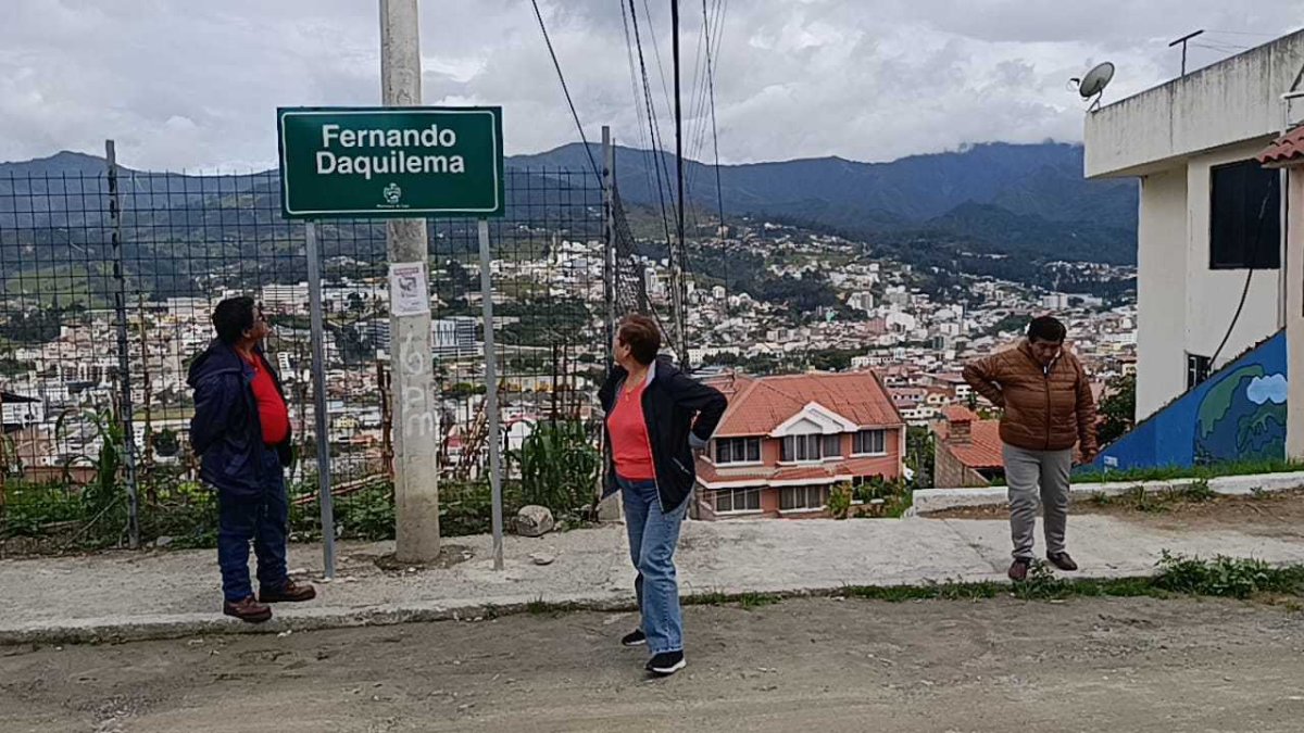 Uno de los puntos donde roban a estudiantes y transeúntes es la escalinata de este barrio, ubicado cerca del centro de Loja.