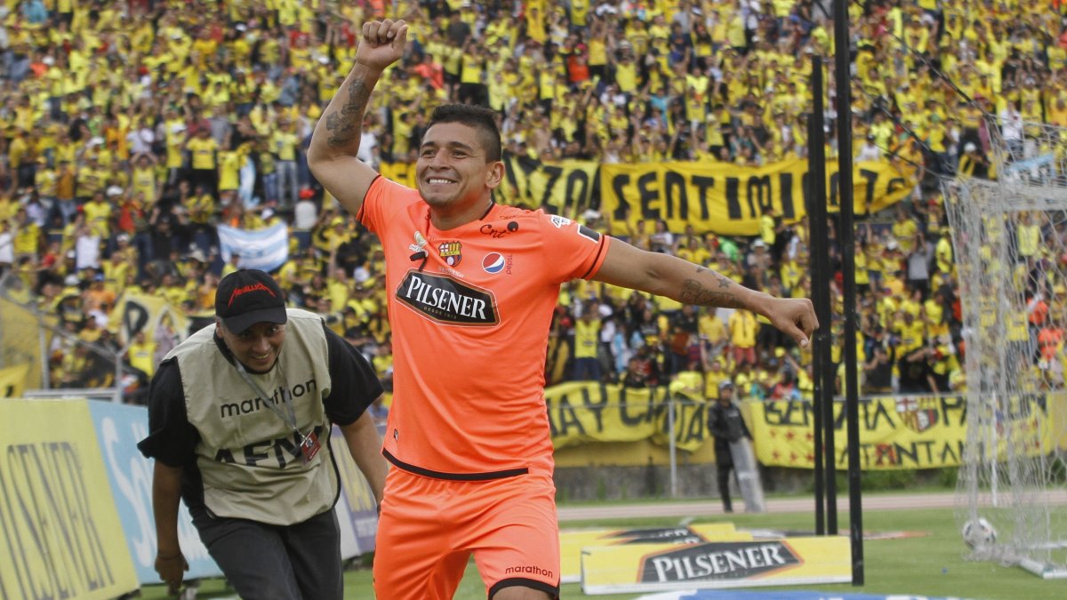 Mario Pineida destacó en Barcelona SC.