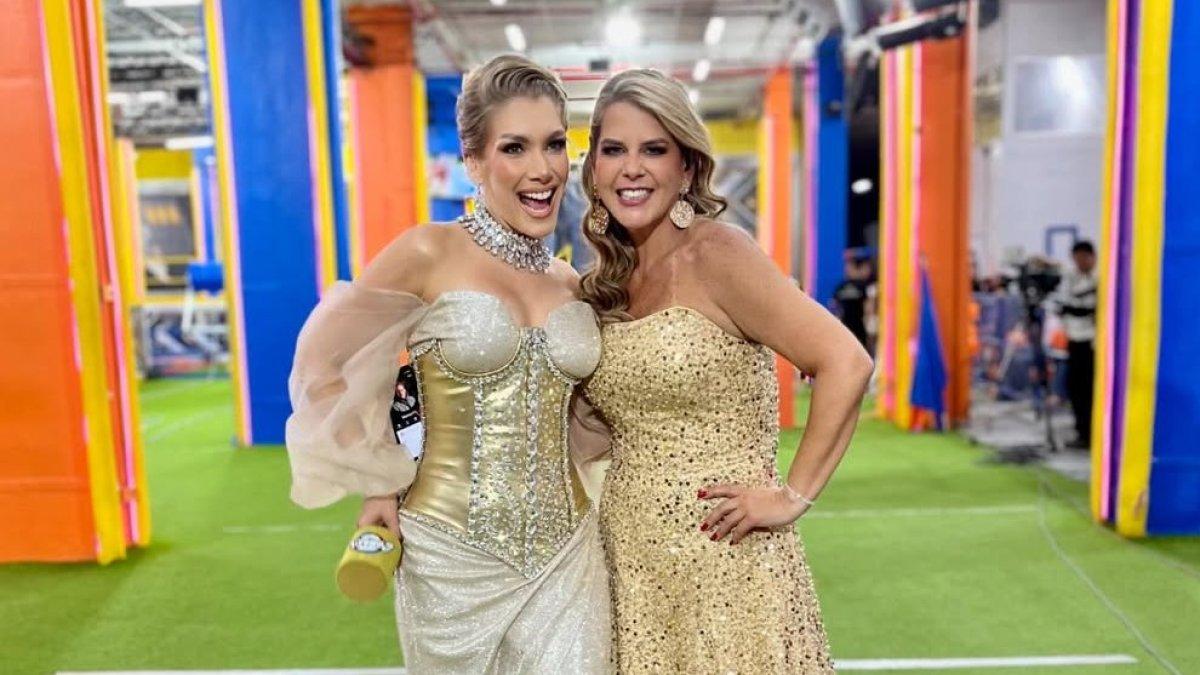 Emiliana Valdez y La Nena Gutiérrez, presentadoras de RTS.
