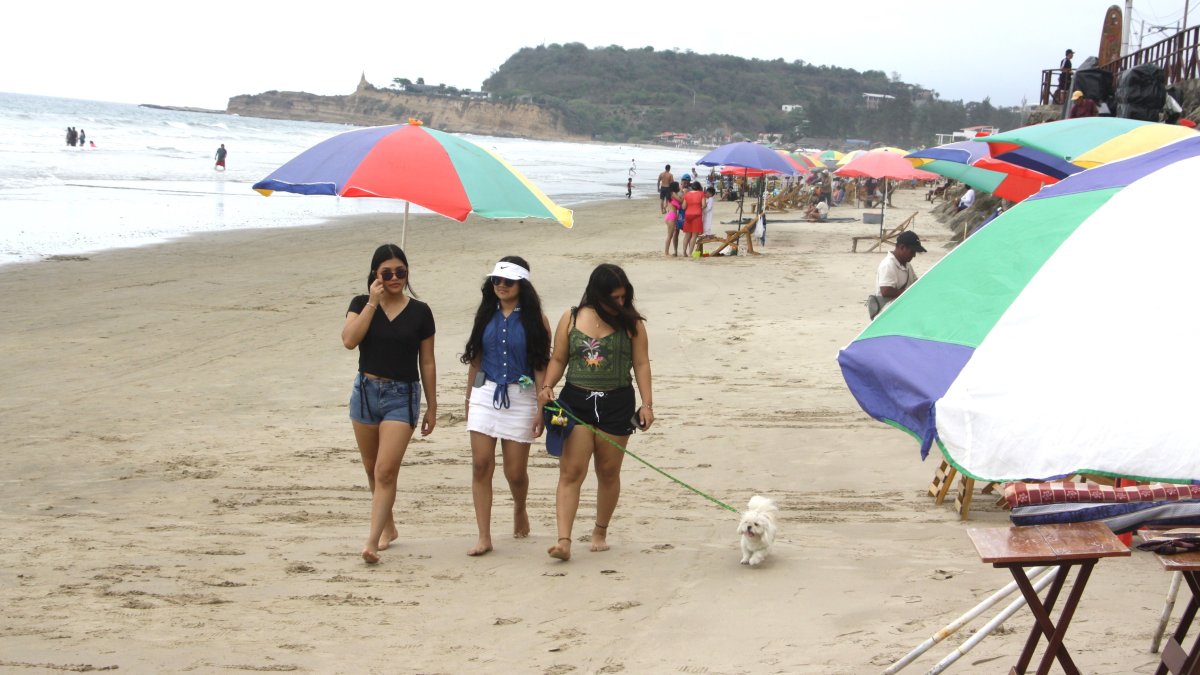 Montañita es una de las playas más visitadas de Santa Elena, sobre todo para despedir el año.