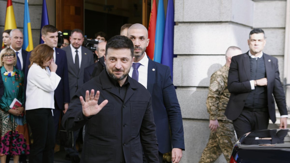 El presidente de Ucrania, Volodímir Zelenski.