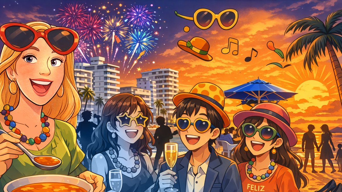 Recordando las fiestas de Fin de Año en la playa