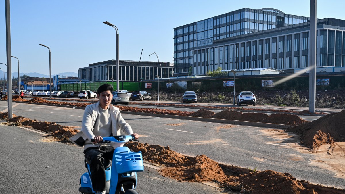 Compañía. La nueva sede del China Rare Earth Group en construcción en Ganzhou, en la provincia de Jiangxi, al este de China.