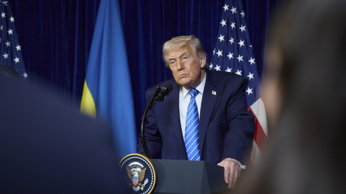 El presidente de Estados Unidos, Donald Trump, en una de sus últimas apariciones públicas.