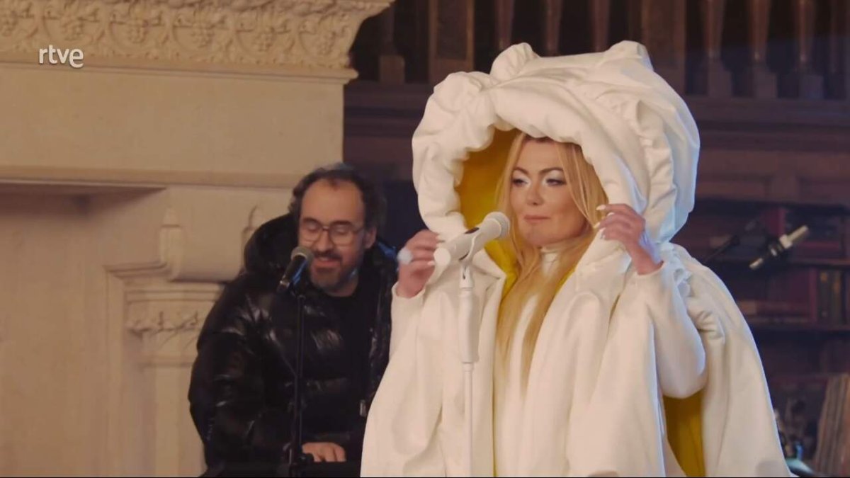 Amaia Montero en la NocheVieja de la televisión española.