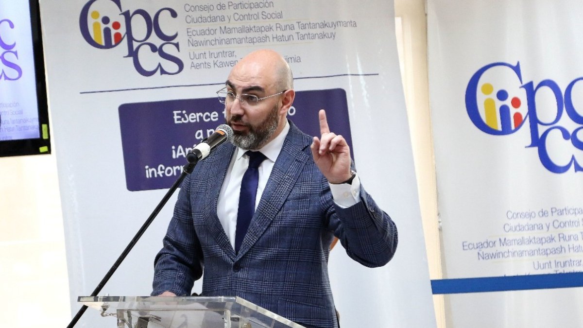 Cargo. Mario Godoy llegó a la presidencia del Consejo de la Judicatura por designación del Cpccs.