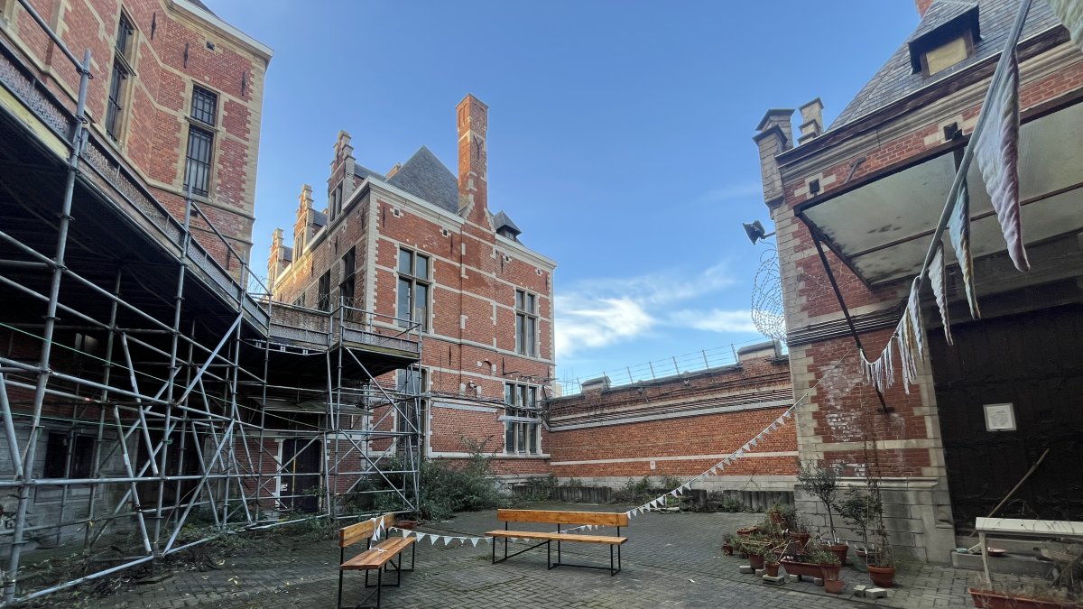 Cárcel. Prisión de Forest, en el centro de Bruselas, en ruinas.