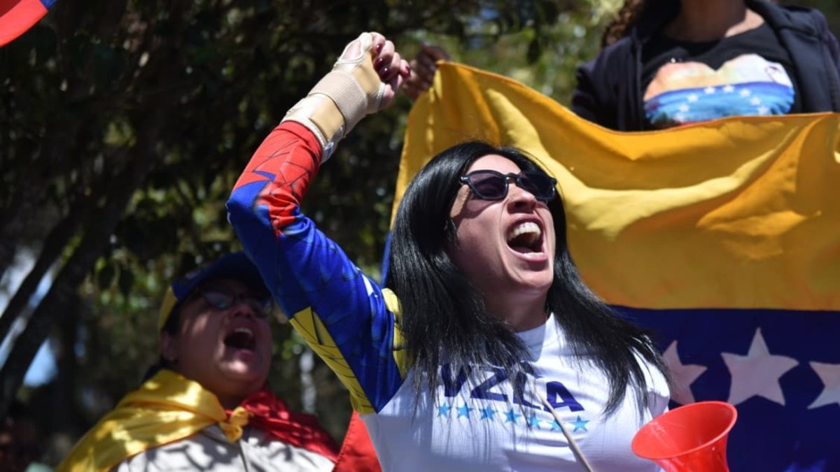 La comunidad de venezolanos en Quito se reunió en el Parque La Carolina.