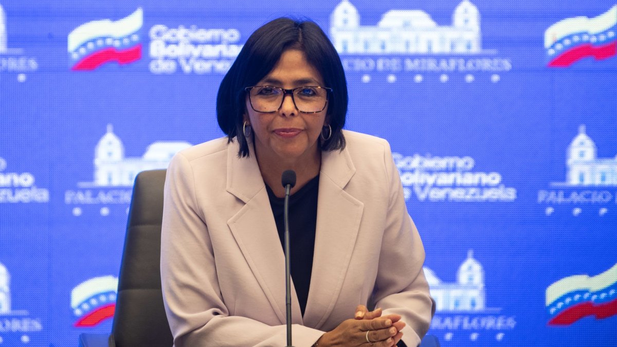 Delcy Rodriguez es la vicepresidenta de Venezuela.