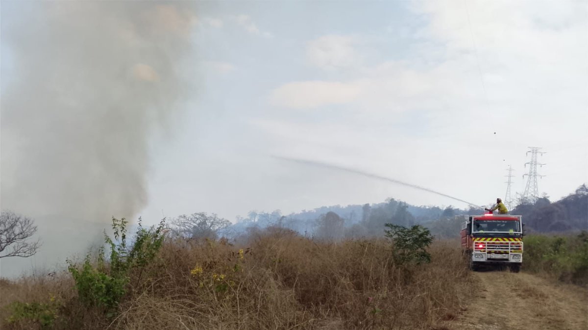 Un incendio forestal en el cerro Las Antenas activó alarma 2.