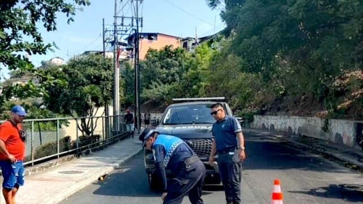 Escena. El hecho ocurrió en el sector de Cerro Santa.