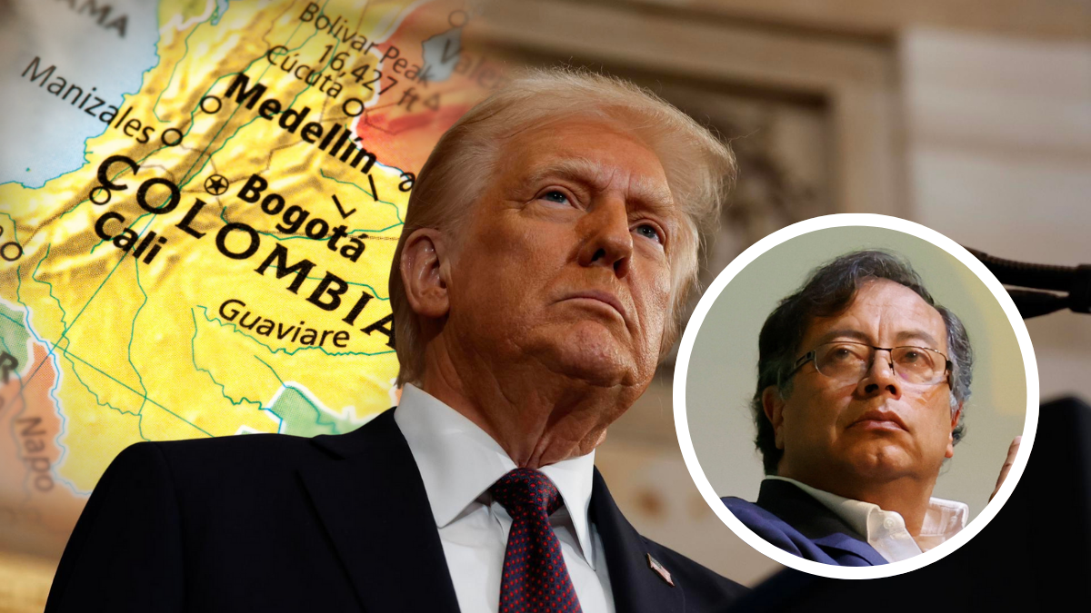 Donald Trump sugiere posible intervención militar en Colombia y aumenta la tensión con Gustavo Petro.