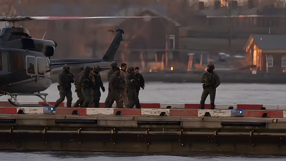 Nicolás Maduro fue trasladado en helicóptero cerca del tribunal de Nueva York.