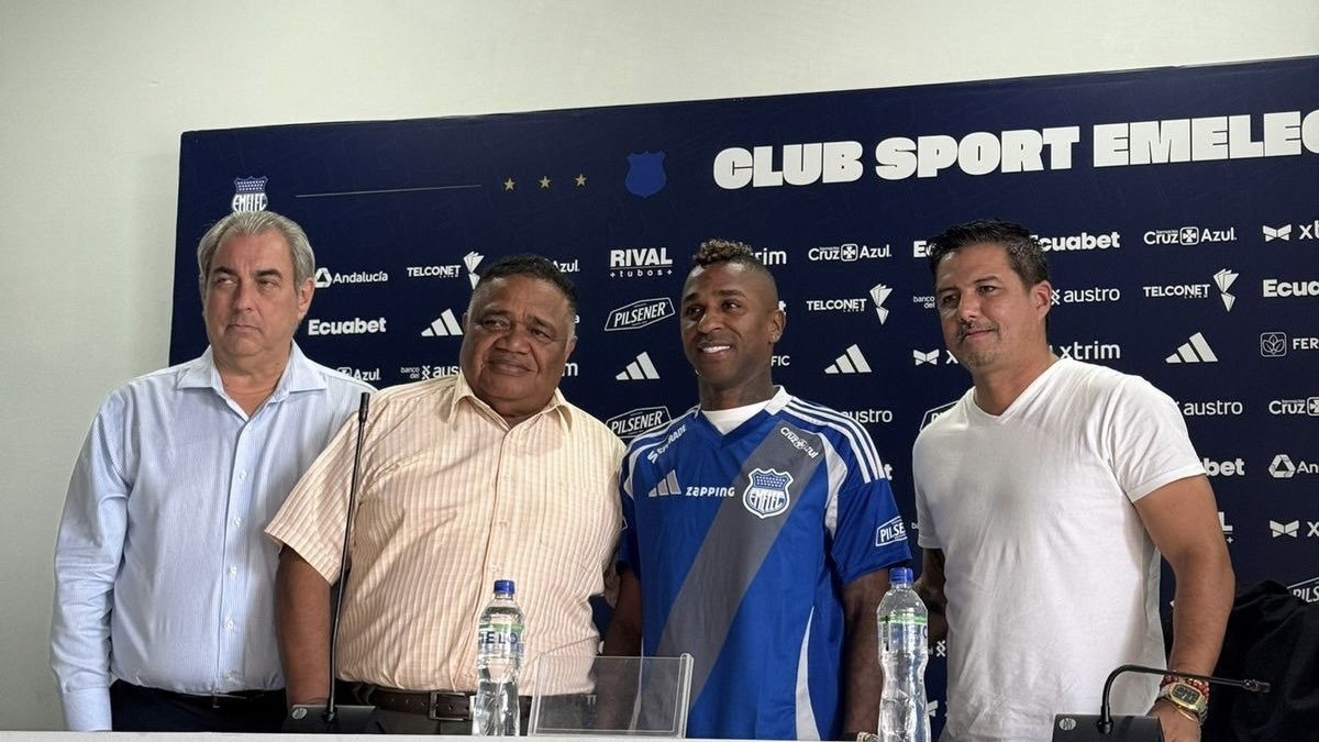 Miller Bolaños fue presentado en Emelec el pasado 11 de diciembre de 2025.