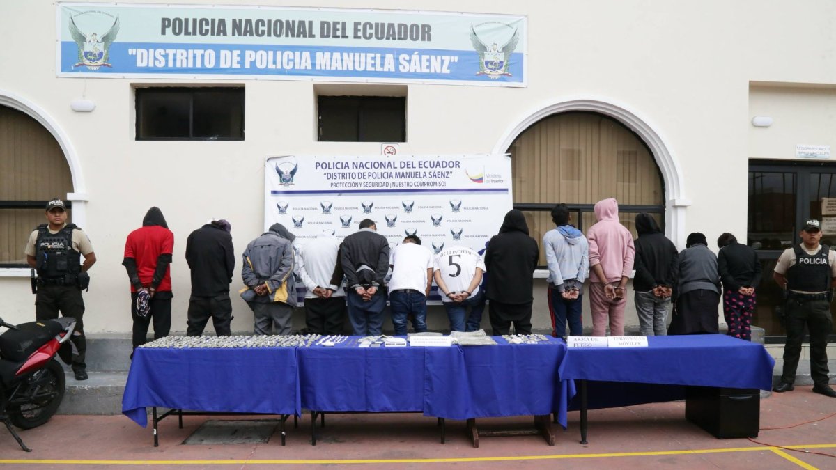 Policía desarticula a Los Lobos, banda que generaba violencia y extorsión en Quito.