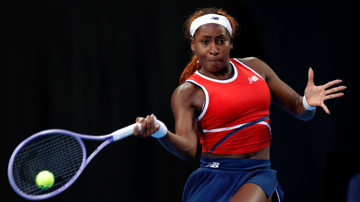 Coco Gauff en una de sus últimas actuaciones en Estados Unidos.
