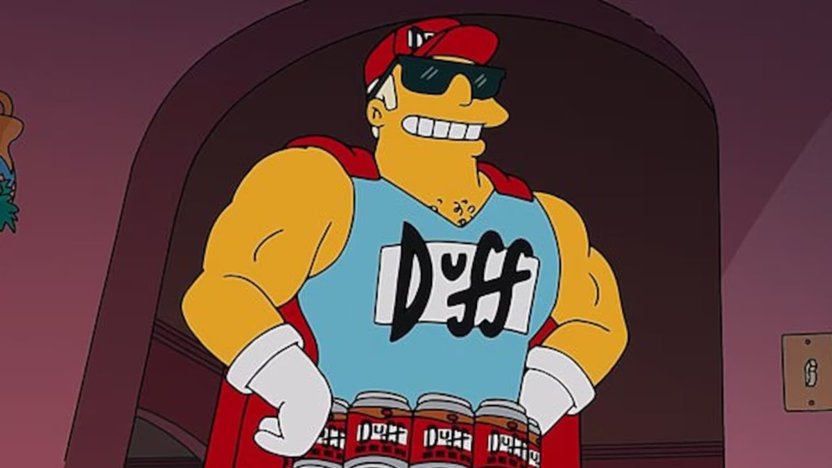 Duffman concluye su aparición en 'Los Simpson'.