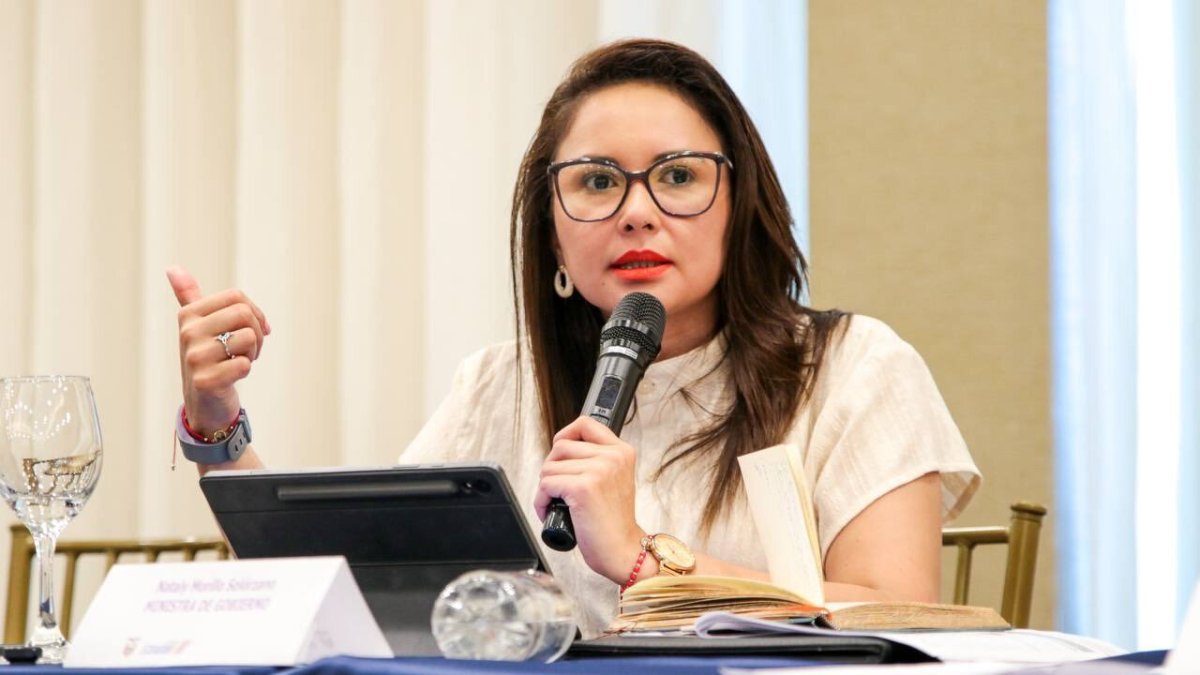 La ministra de Gobierno, Nataly Morillo, también fue asambleísta de ADN.