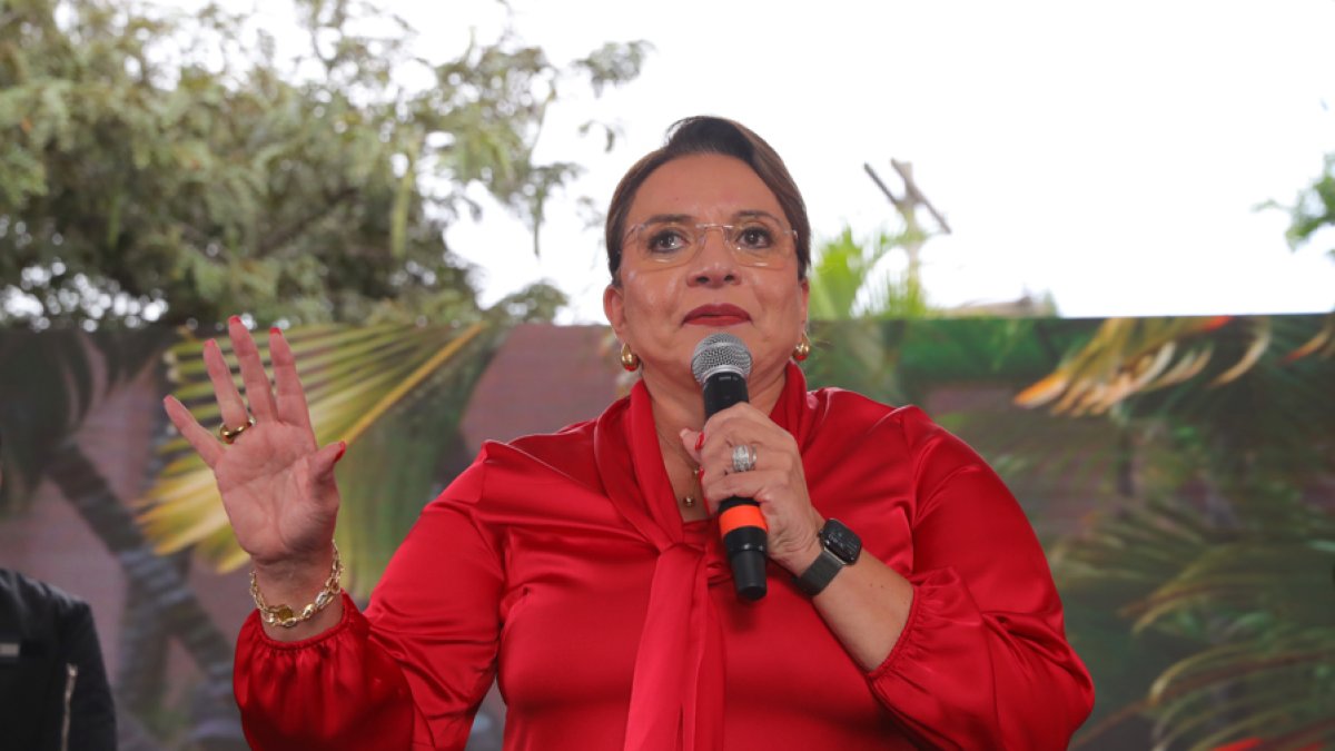 La presidenta de Honduras, Xiomara Castro.