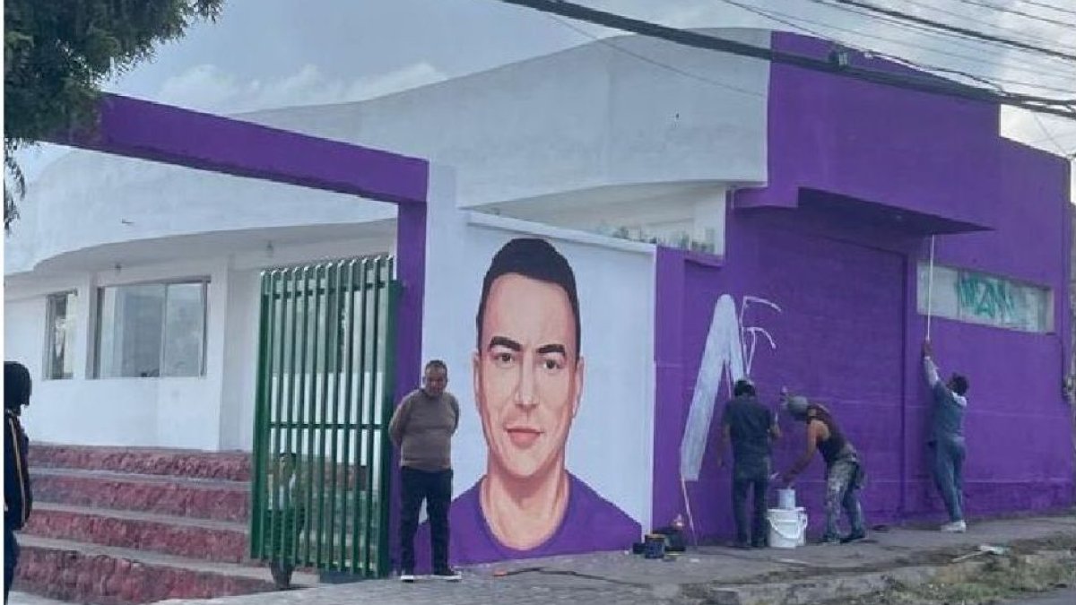 El Municipio mostró fotografías de una pared pintada sin permiso.