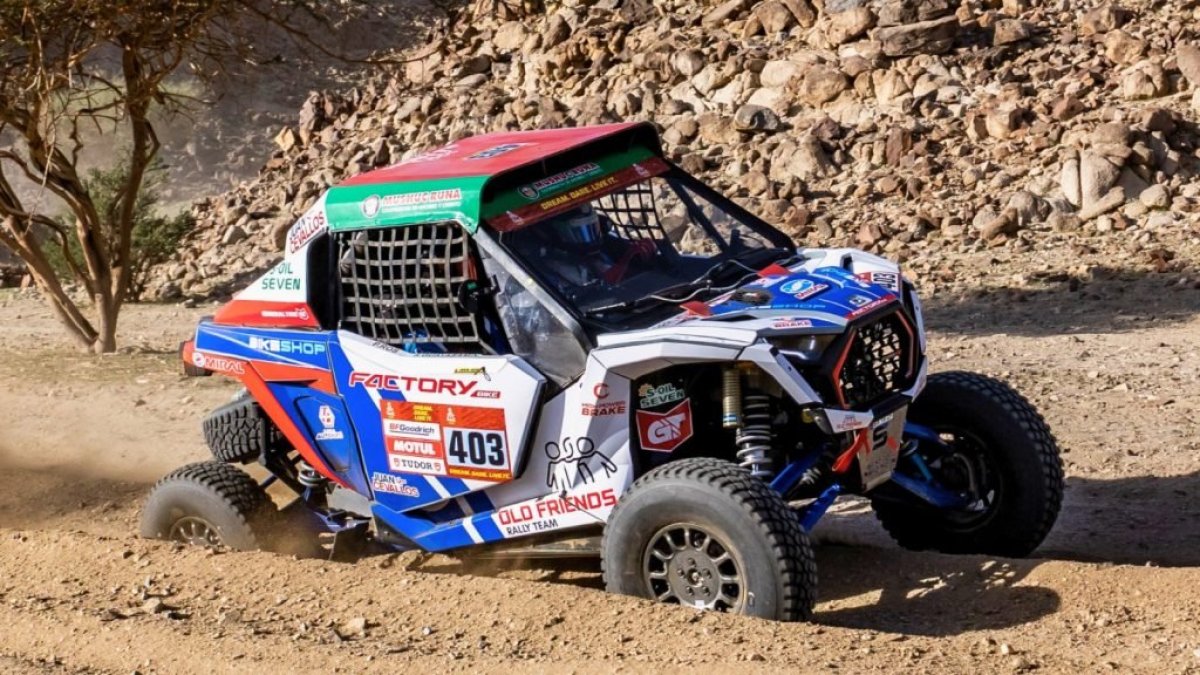El auto con el que Sebastián Guayasamín enfrenta el difícil Rally de Dakar.
