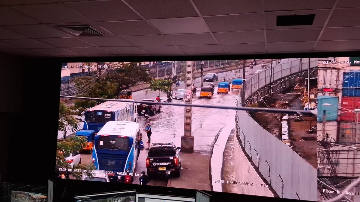 Bastaron horas de garúa persistente para inundar varias calles del norte de Guayaquil. Incluso este 12 de enero, según reportó Segura EP, había acumulación de agua en algunas calles.