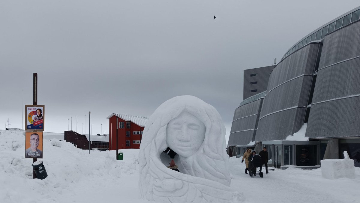 Un paisaje helado de Groenlandia, que está en el centro del interés de Estados Unidos.