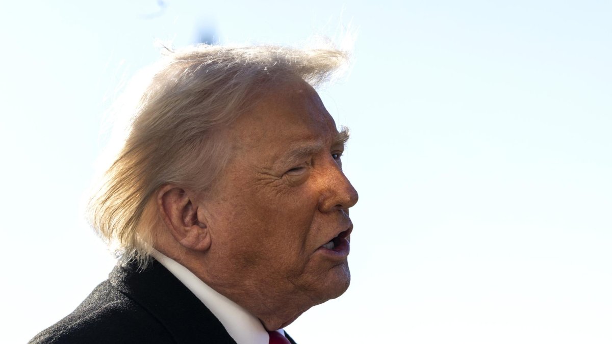 El presidente de Estados Unidos, Donald Trump, en el jardín sur de la Casa Blanca en Washington, DC, EE. UU., el 13 de enero de 2026.