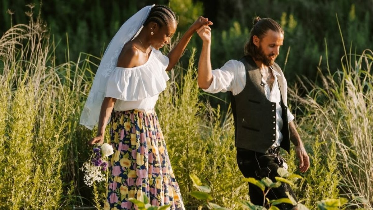 Nathaly Quiñónez con su esposo, Thomas Greulich. 