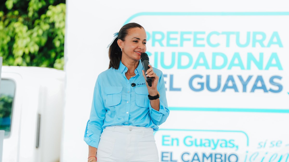 Marcela Aguiñaga, prefecta del Guayas.