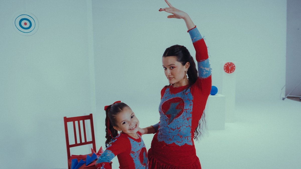 Joaquina para el vídeo de 'Pelinegra'.