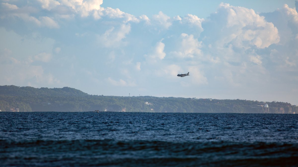 Aviones de Estados Unidos pasarán por el Océano Pacífico.