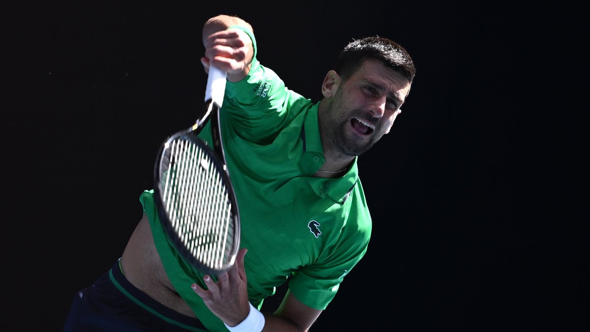 Djokovic superó al Frances Tiafoe en un partido de exhibición.