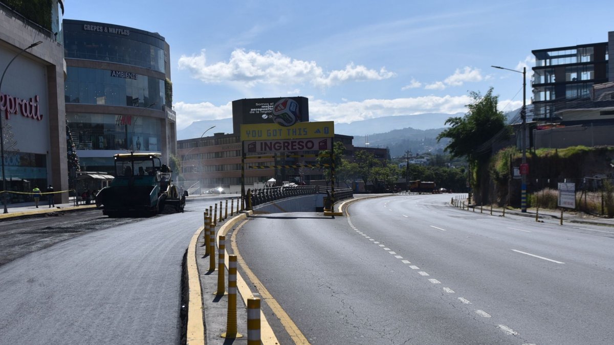 Referencia. Rehabilitación de la Oswaldo Guayasamín entra en nueva fase de mantenimiento.