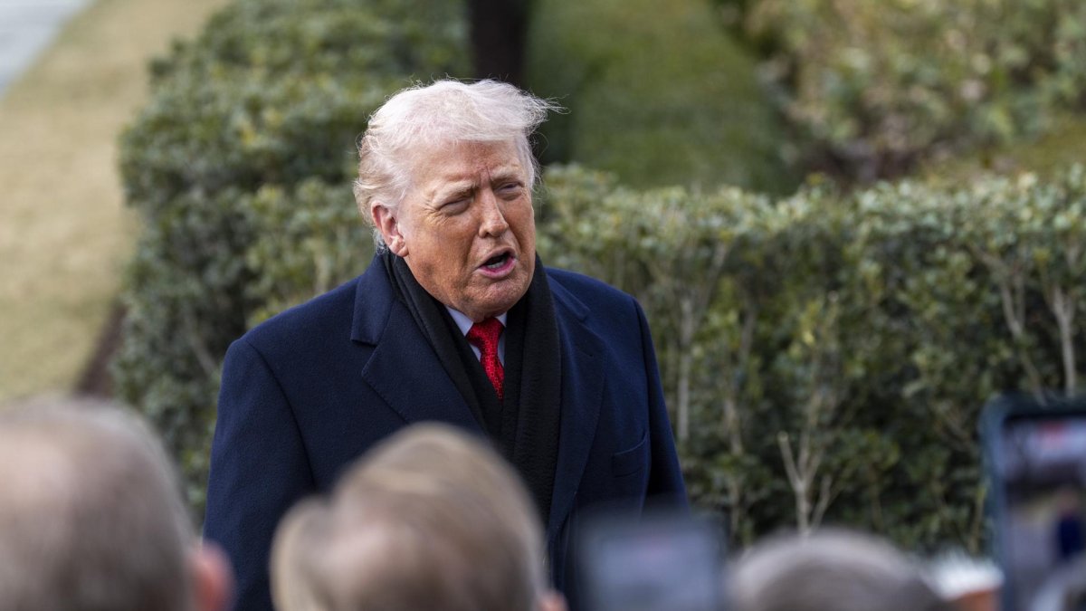 El presidente estadounidense, Donald Trump, durante una de sus últimas apariciones públicas