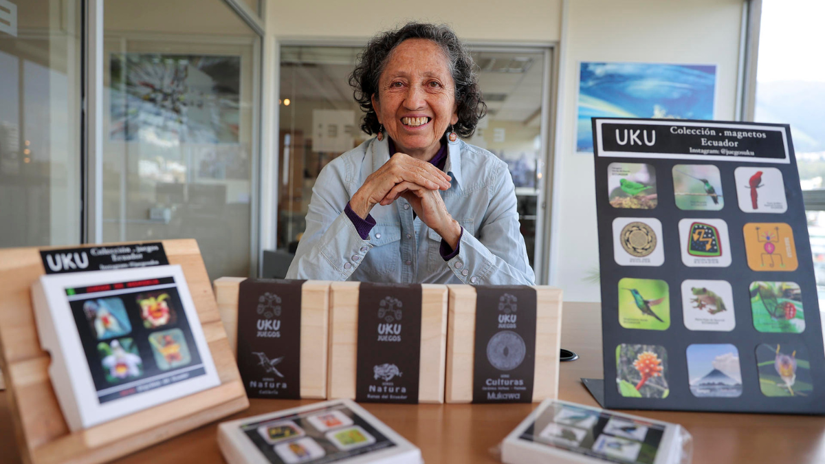 Ana García ha ideado un juego de memoria que busca sensibilizar sobre la importancia de conocer y proteger la biodiversidad de Ecuador.