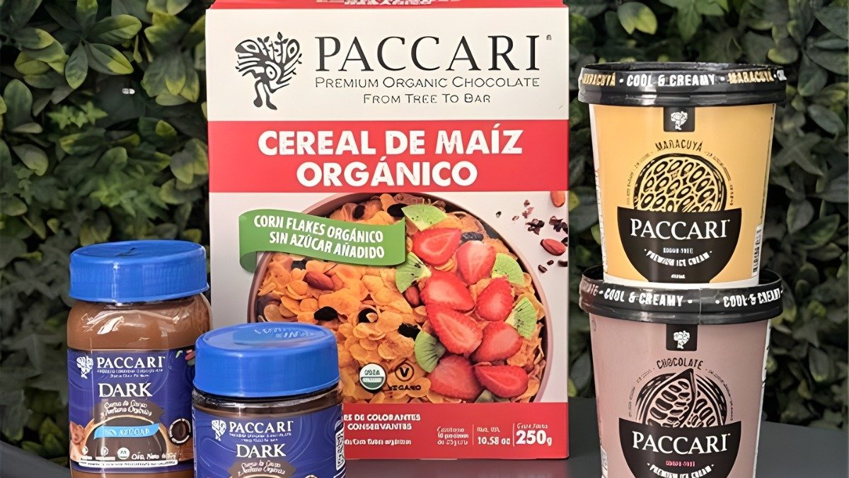 La nueva línea sin azúcar de Paccari incluye helados veganos, barras de chocolate y crema de avellanas elaborados con cacao de origen ecuatoriano.