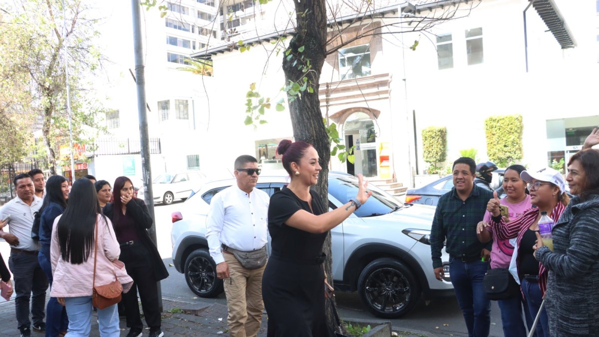 La asambleísta Ana Belén Tapia acudió este 19 de enero de 2026 al TCE en Quito.