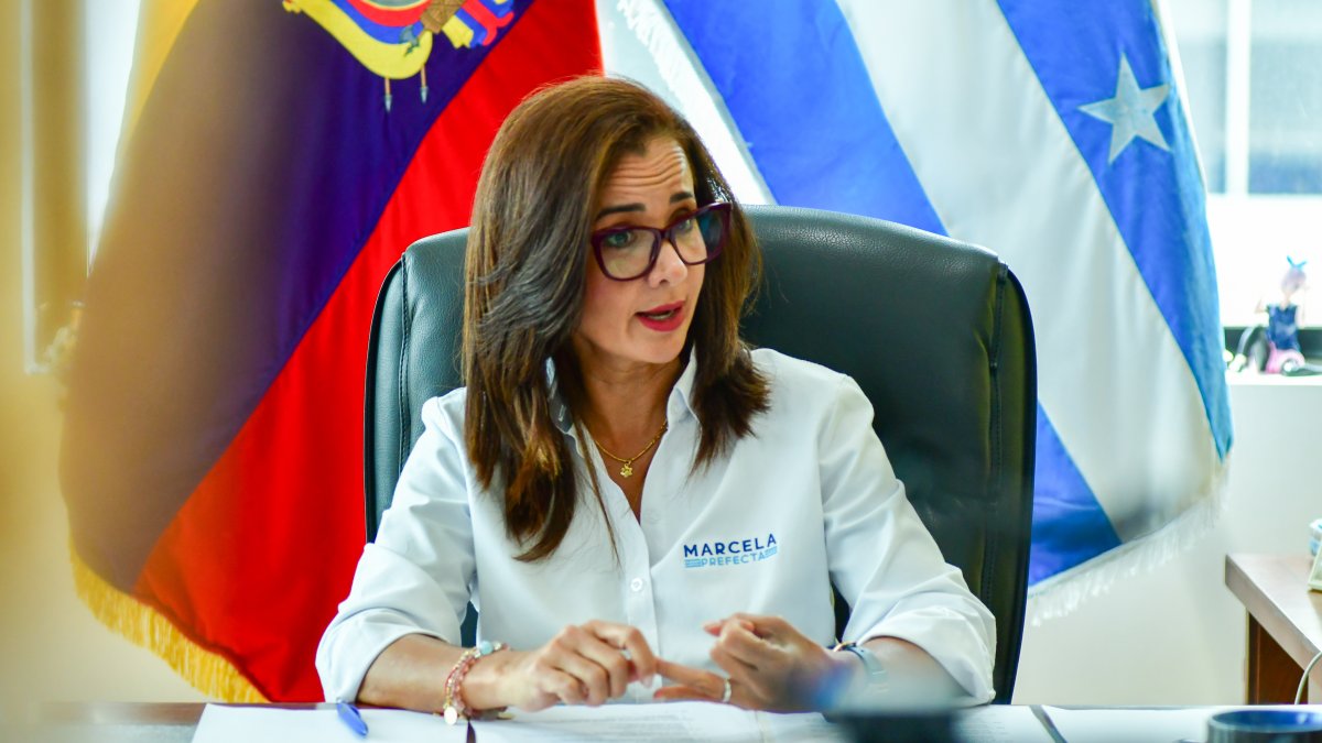 Marcela Aguiñaga, prefecta del Guayas desde el 2023.