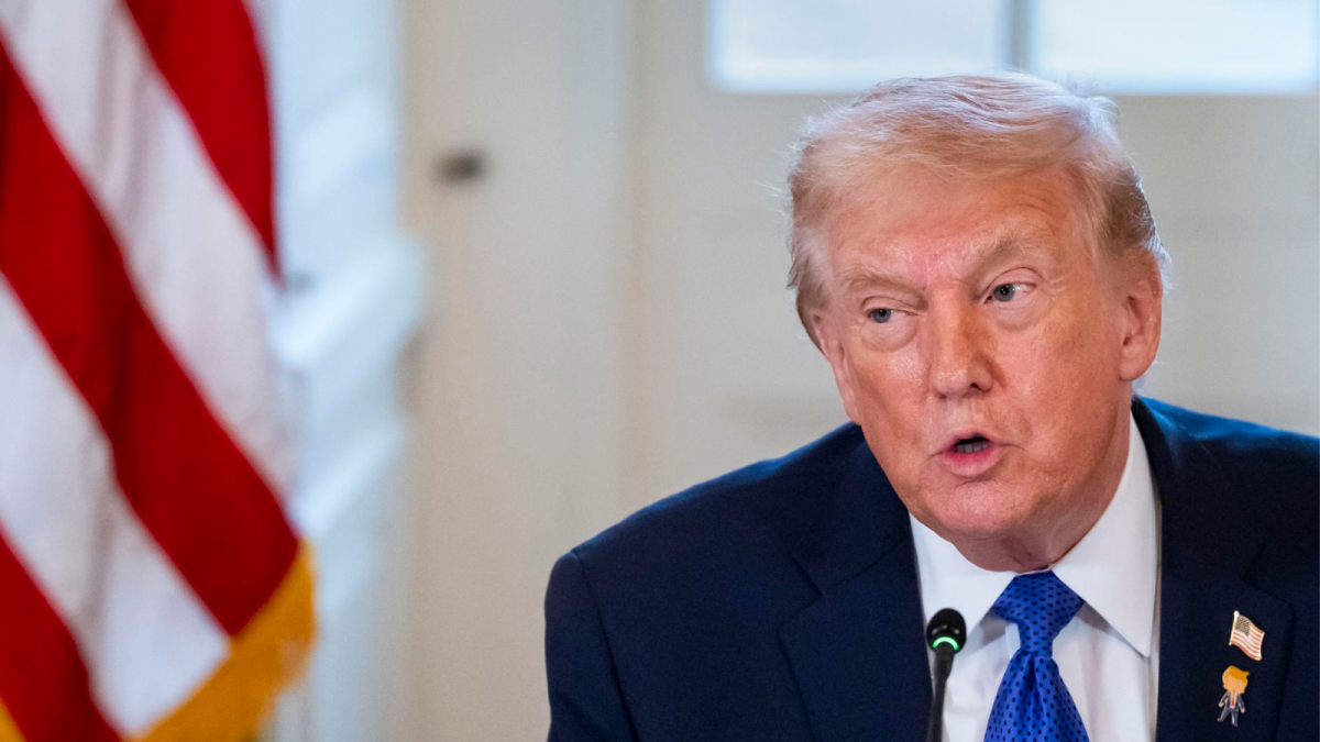 Fotografía de archivo del presidente de EE.UU., Donald Trump, durante una intervención oficial en Washington.