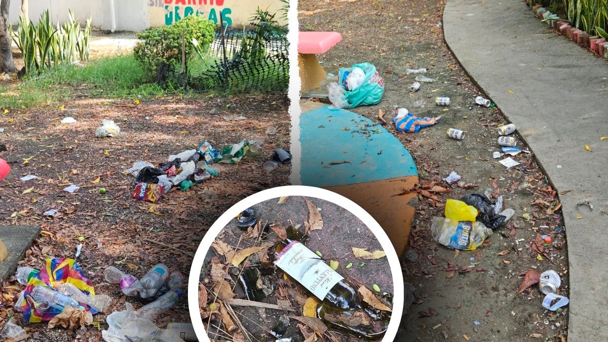 Basura en parque de Samanes 4 provoca reacción de Aquiles Álvarez en X.