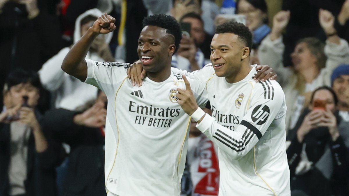 Vinícius y Mbappé fueron protagonistas en la victoria de Real Madrid ante Mónaco por 6-1.