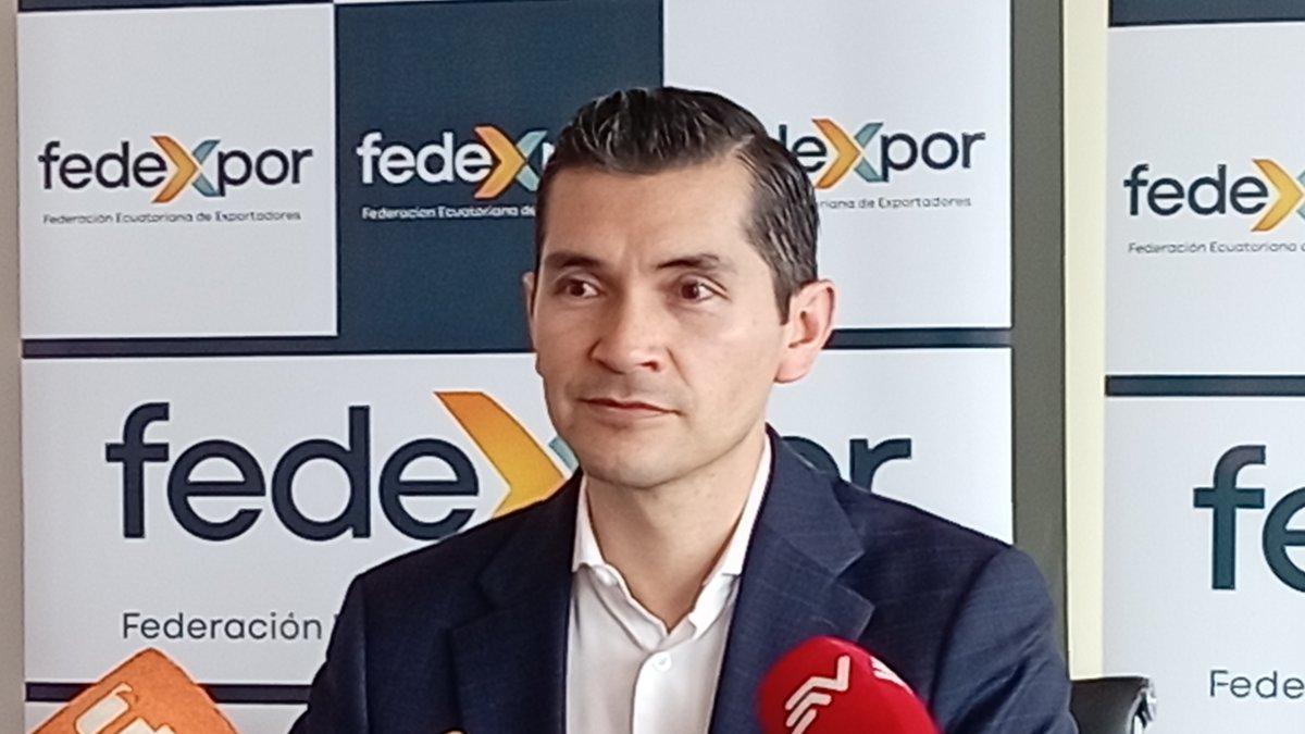 Xavier Rosero, presidente de la Federación Ecuatoriana de Exportadores.