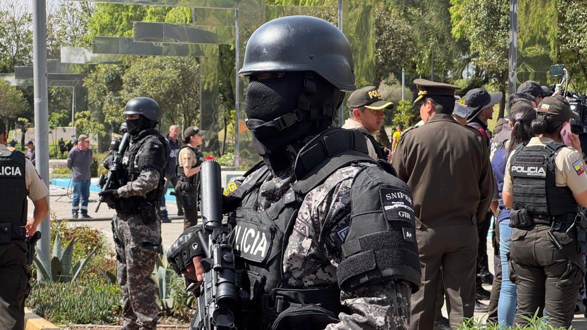 Este 21 de enero de 2026 se desplegaron más de 60 efectivos en el sector de Iñaquito, en el norte.