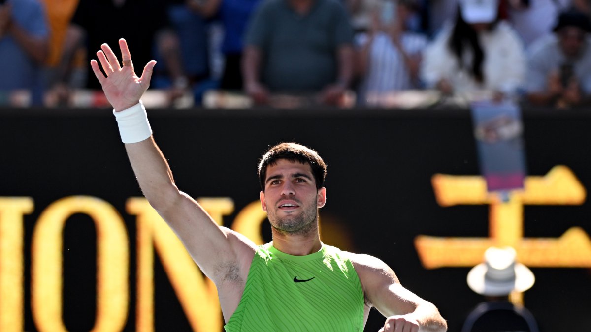 Carlos Alcaraz sumó su segunda victoria en el Abierto de Australia.