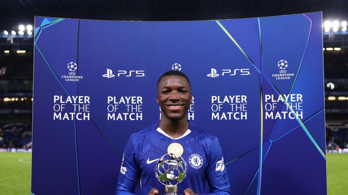 El ecuatoriano Moisés Caicedo brilla en Champions: gol clave y premio MVP.